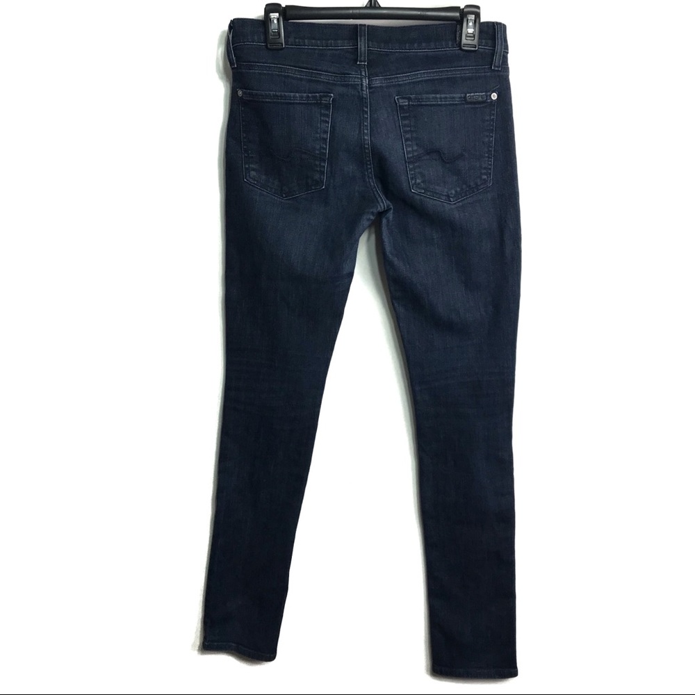 7 for All Mankind Blue Roxanne Skinny Jeans Sz 28 - Picture 4 of 7